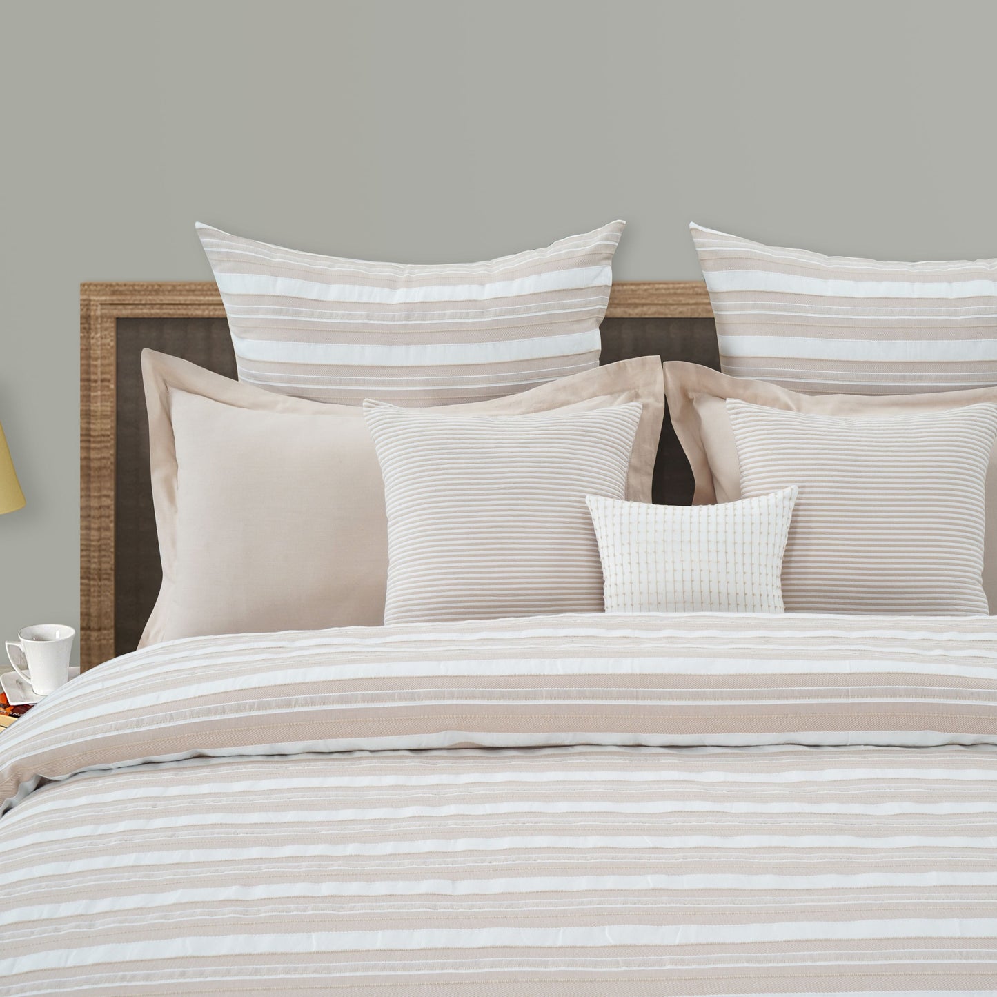 Malabar stripe  ribbed Bedspread Set