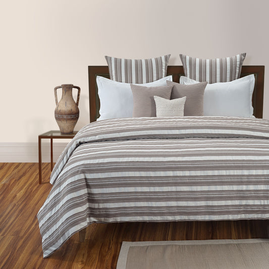 Malabar striped ribbed Duvet Cover