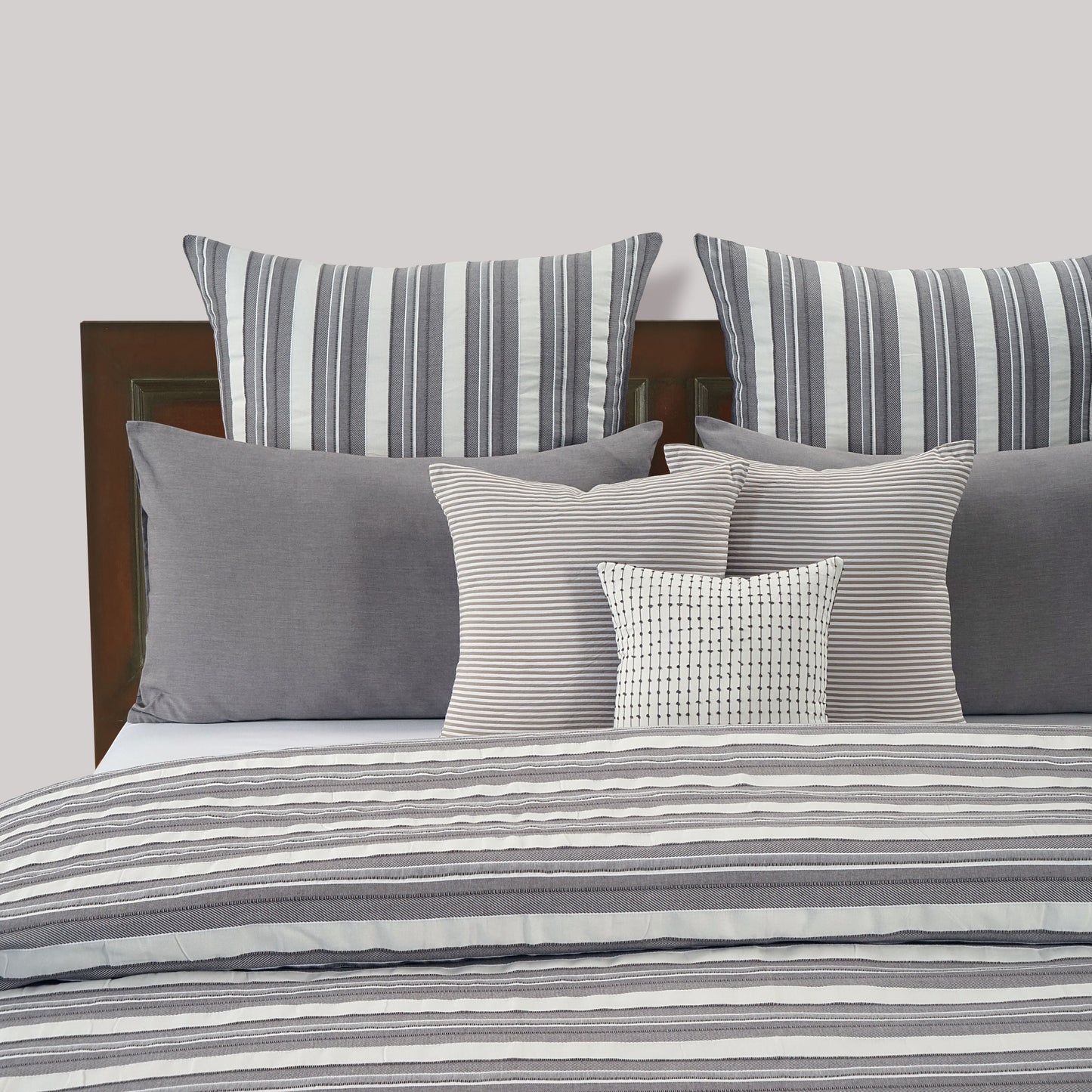 Malabar stripe  ribbed Bedspread Set