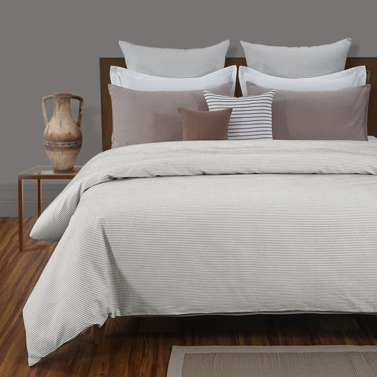 White Rib Duvet Cover