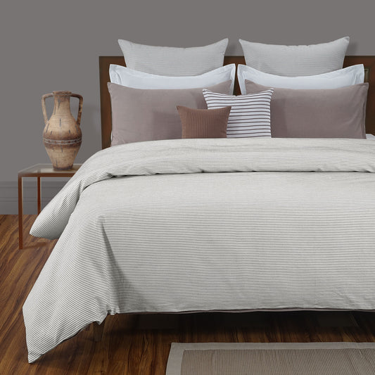 White Rib Duvet Set