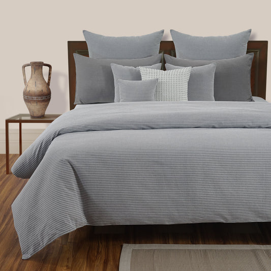 Chambray Rib Bedspread Set