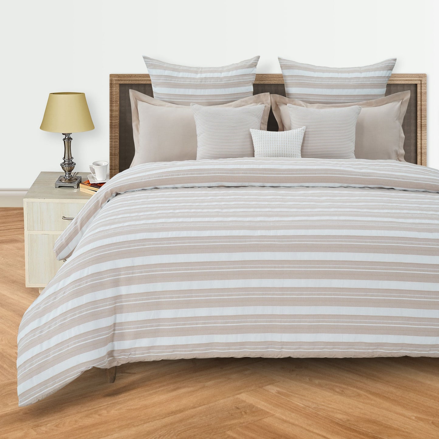 Malabar stripe  ribbed Bedspread Set